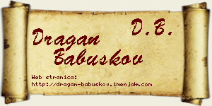Dragan Babuškov vizit kartica